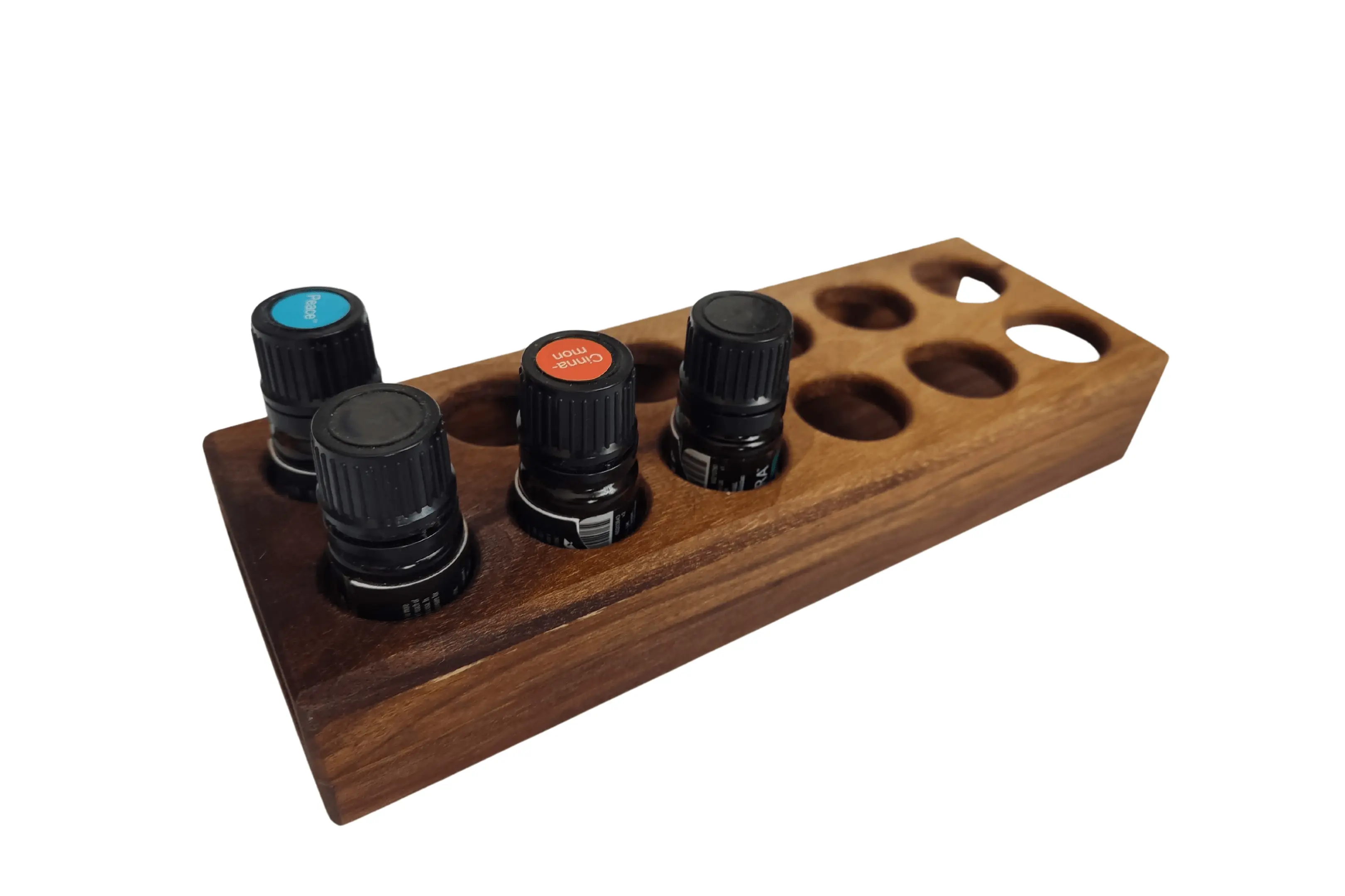 Essential Oil Holder - Walnut 6x2 (5ml) 