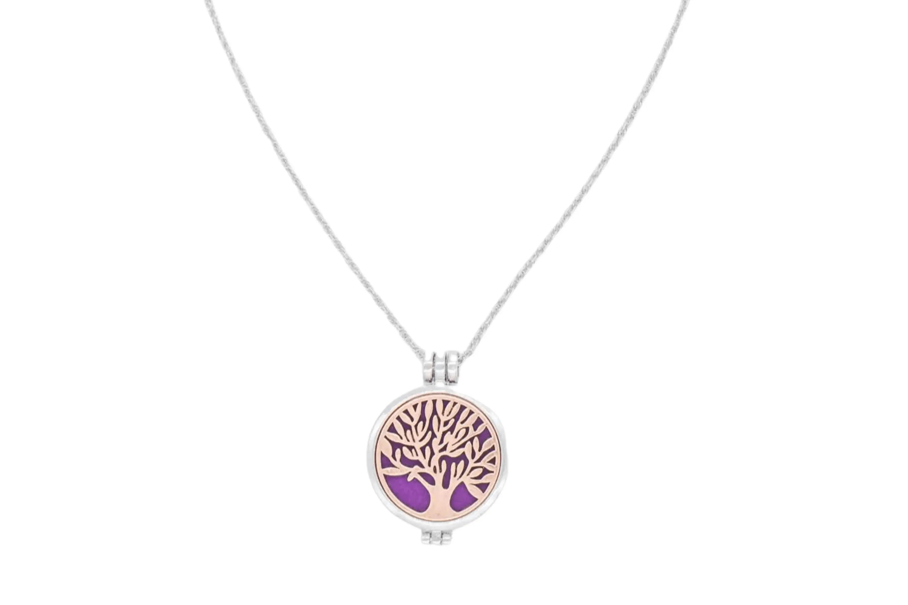 Diffuser necklace with the three of life