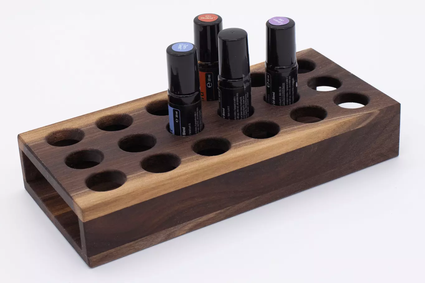 Essential oil holder - Walnut - 6x3 (10ml)