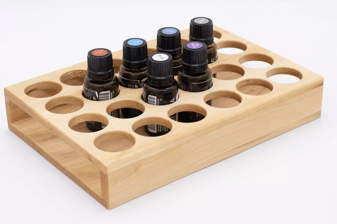 Essential Oil Holder - Maple - 6x4 (15ml)
